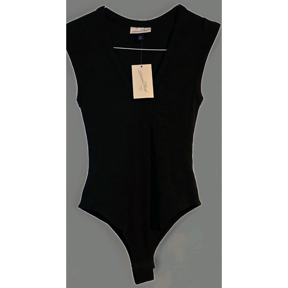 Universal Thread Black V-neck Sleeveless Bodysuit – Size XS NWT